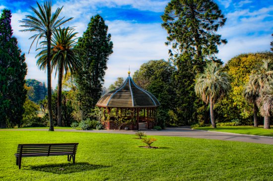 The round rooms of the Royal Botanical Gardens of Melbourne