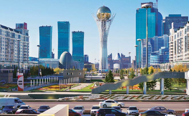 Bayterek Tower site in Astana