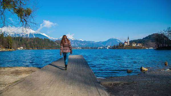 Lake Bled is one of the most popular tourist places in Bled, Slovenia