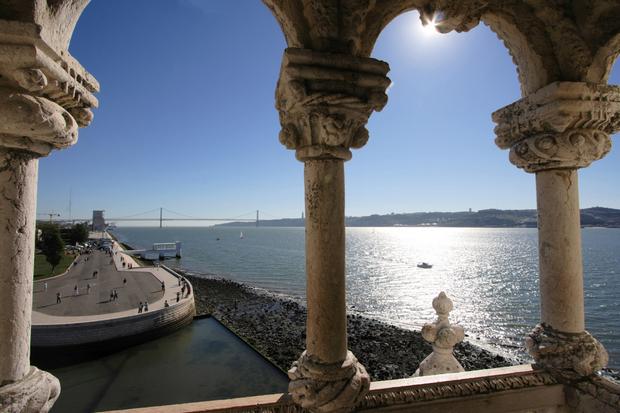 Belem Tower is one of the most beautiful tourist places in Lisbon, Portugal