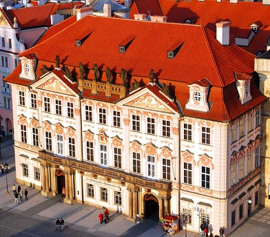 Kinski Palace on Prague's Old Town Square