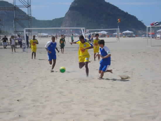 Copacabana beach is one of the most important places of tourism in Rio de Janeiro 