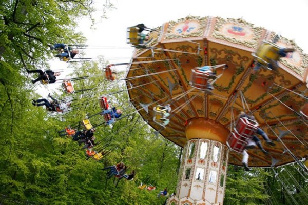 Tivoli park is one of the most beautiful tourist places in Denmark, Copenhagen