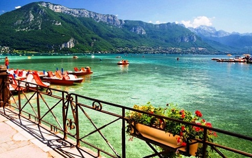 Lake Annecy is one of the best tourist places in France, Annecy