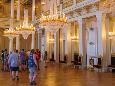 Hall of the Royal Palace in Oslo