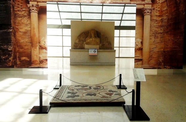Mosaic pieces at the Jordan Archaeological Museum in Amman