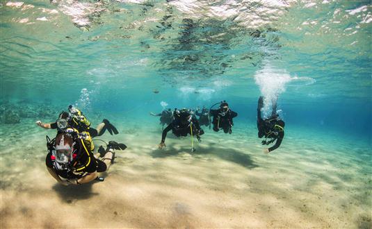 Scuba diving in Aqaba Water Park is one of the best tourism activities in Aqaba, Jordan