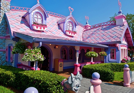Minnie Mouse house in Tokyo Disneyland resort
