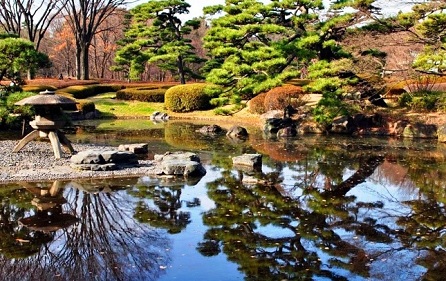 Oriental gardens at Tokyo Imperial Palace