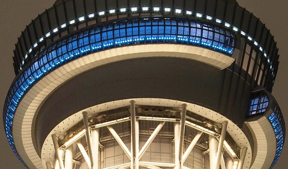 The special platform in Tokyo Sky Tree