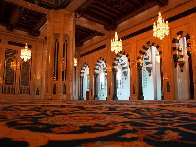 Sultan Qaboos Mosque in the Sultanate of Oman, Muscat