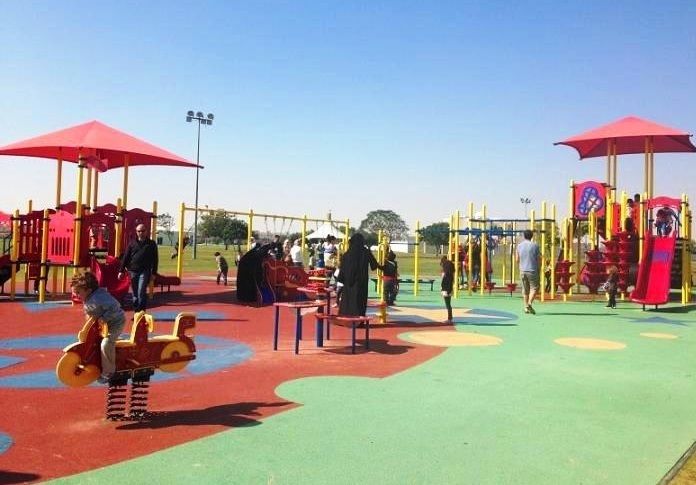 Children's playgrounds at Aspire Park in Doha