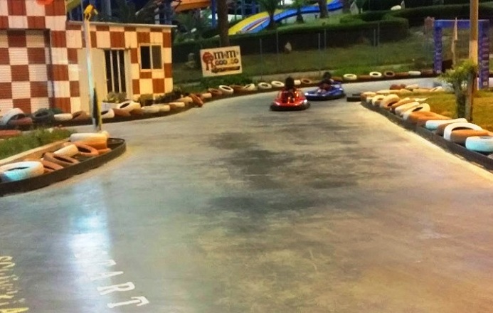 Go Kart in Aqua Park in the Kuwaiti capital