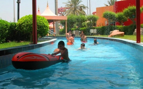 The lazy river in Aqua Park in the Kuwaiti capital