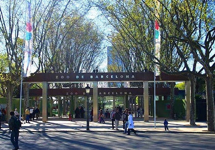 The Zoo at Ciutadella Park in Barcelona, ​​Spain