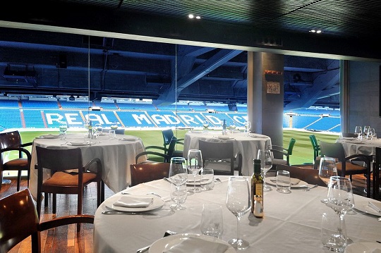 Santiago Bernabeu Stadium restaurants in Madrid Spain