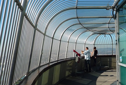 The observation platform in the Donaturm tower in Vienna Austria