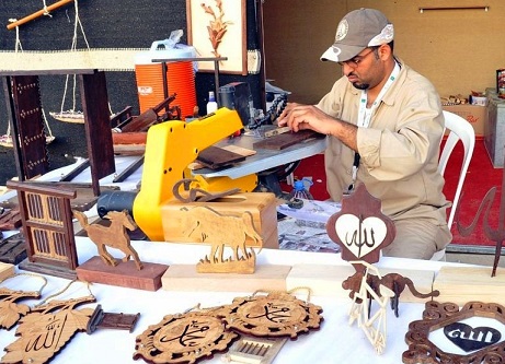 Crafts in Okaz market in Taif