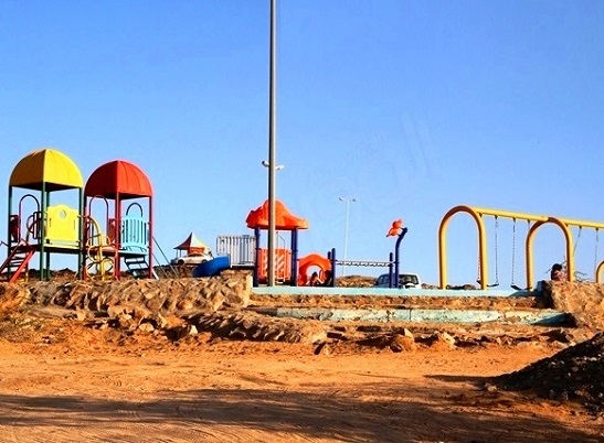 Children's playgrounds at Saiysad National Park in Taif
