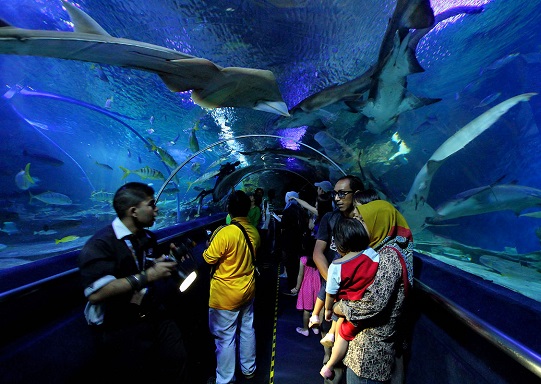Aquaria Kuala Lumpur tunnel in Malaysia