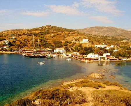 Sights of the surrounding area of ​​Tavshan Island in Bodrum