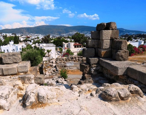 Sights of the city from Mindos Gate Tower in Bodrum
