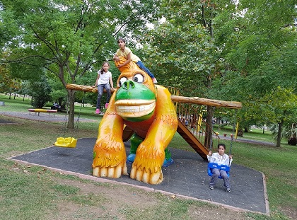 Children's playgrounds in the East Park in Samsun