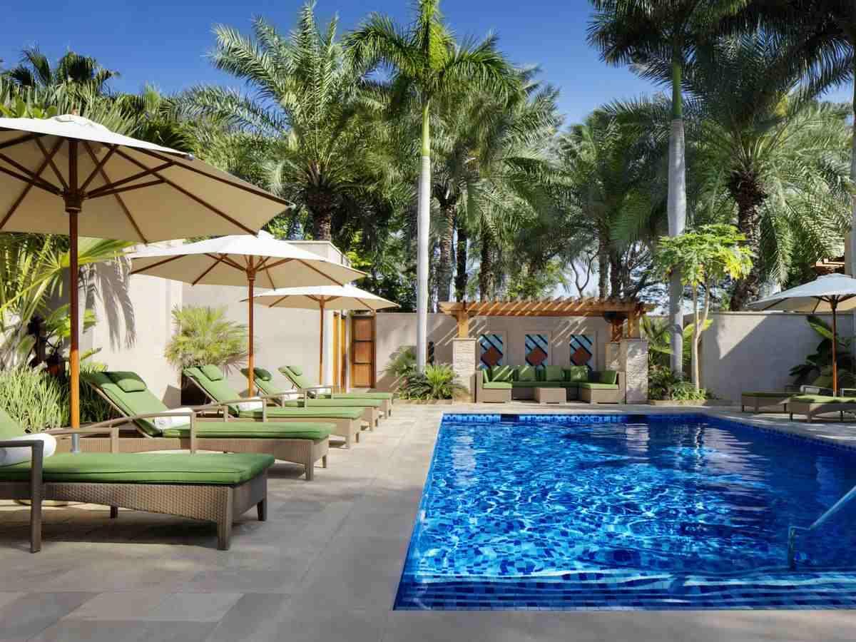 The Dubai Palace Hotel includes a fantastic outdoor pool