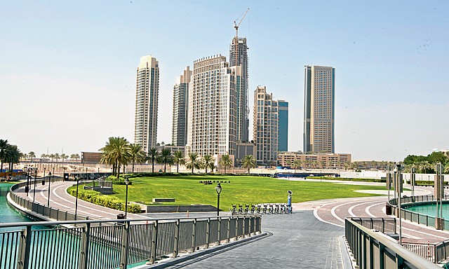 Burj Park is one of the most important tourist places in Dubai