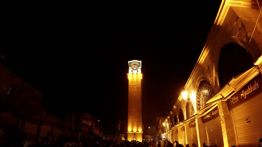The clock tower is one of the best places for tourism in Adana, Turkey