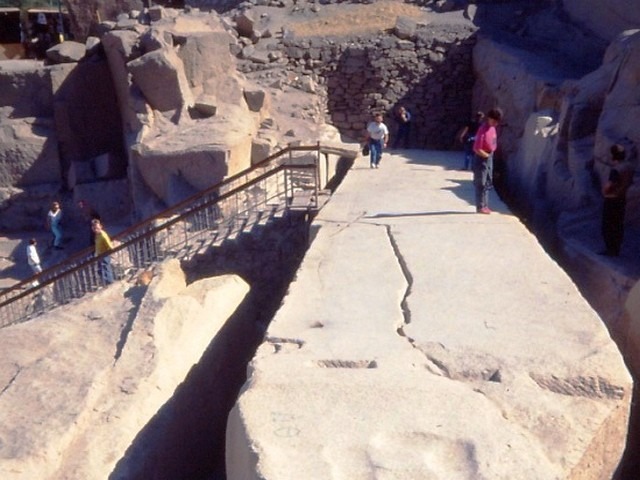The missing obelisk in Egypt Aswan