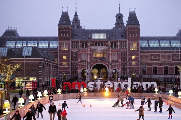 Amsterdam in the winter
