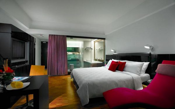 Rooms at Maya Hotel Kuala Lumpur vary between standard rooms and studios.