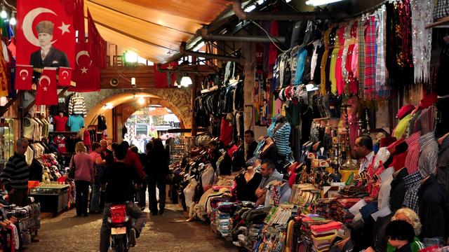 The old market in Antalya - Turkey