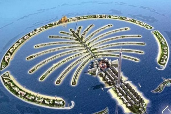 The islands of the Emirates tourist country