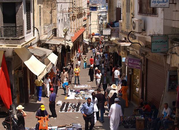 Tangier markets in Morocco