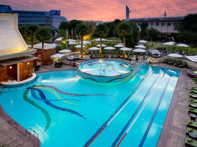 Jumeirah Dubai Creek Hotel features an outdoor pool