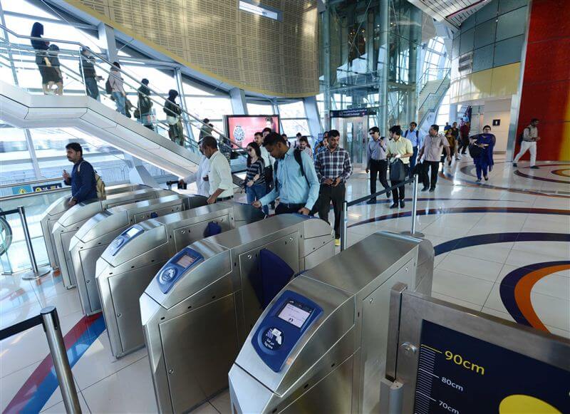 Dubai Metro gates