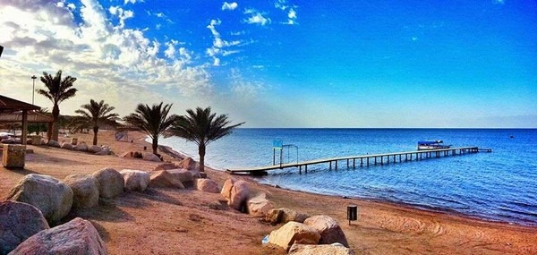 The southern coast of Aqaba 