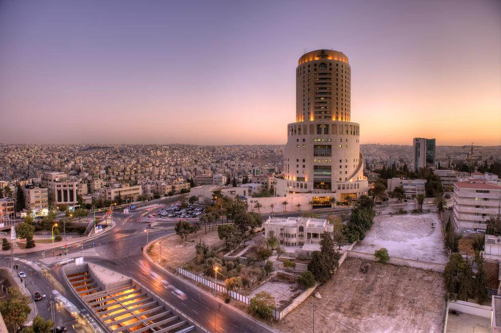 Where is Amman located in Jordan?