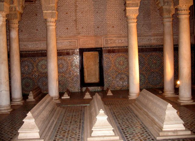 The times of the Saadian tombs of Marrakesh