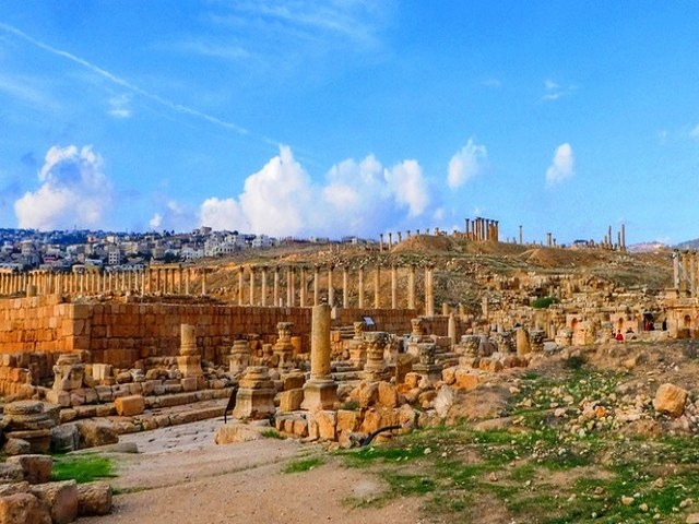 Archeological sites in northern Jordan