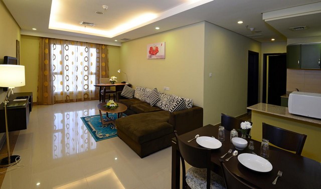The Venue Resident is a Mahboula hotel that includes two-bedroom apartments.