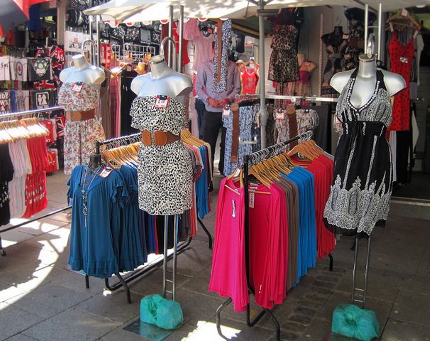 Wholesale market for clothes 