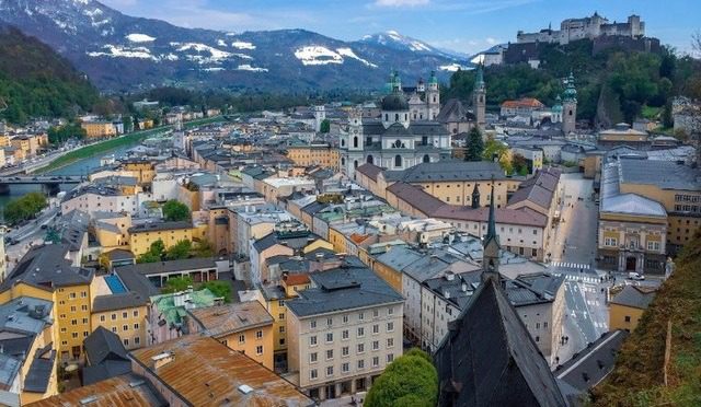 Where is Salzburg located and what are the most important cities near Salzburg