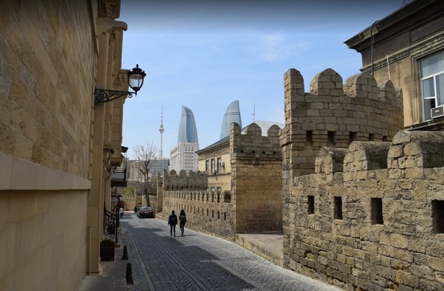 Baku streets in Azerbaijan