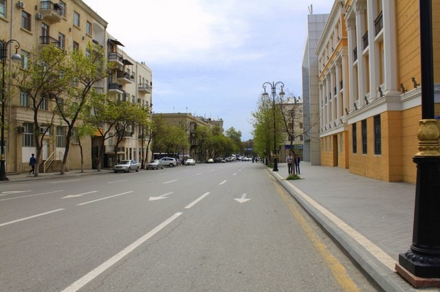 Baku streets in Azerbaijan