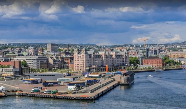 Where is Oslo located and the most important cities near Oslo