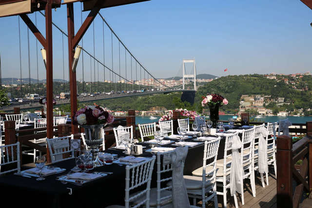 Restaurants overlooking the Bosphorus