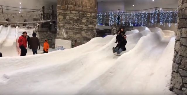 Torium Mall and snow theme park in Istanbul